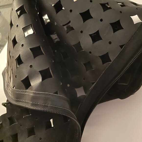 JUST FAB Lace up open toe gladiator knee high boots - Picture 3 of 6